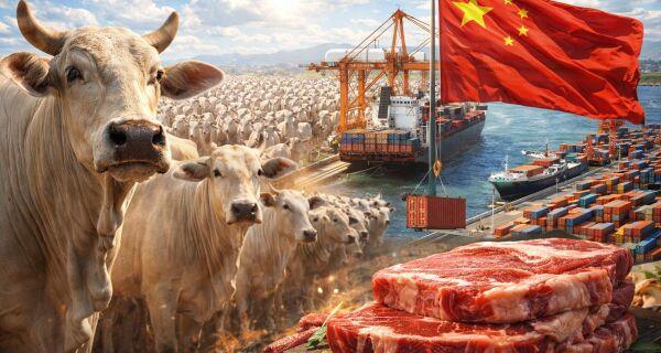 China pode atingir cota de carne bovina em 2026, aponta MB Agro